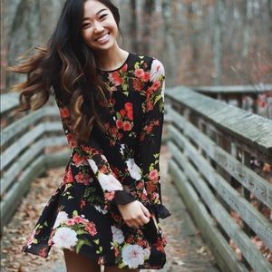 Anthropologie Kimchi Blue Yoke Mini Dress Small